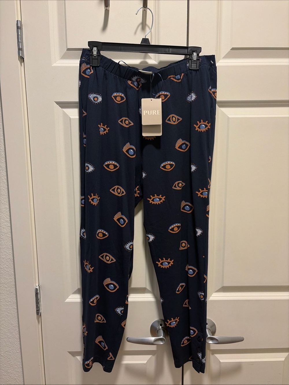 PURE Navy Eye-Print Lounge Pants 16/18
